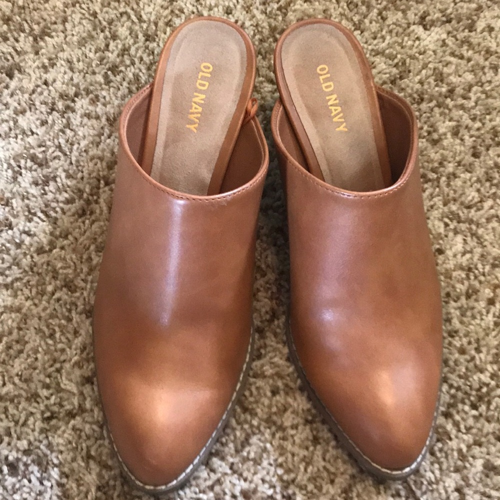 Old Navy heeled mules